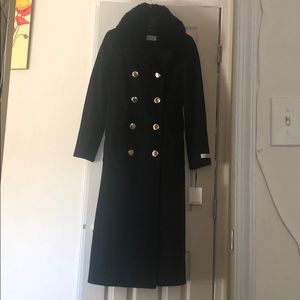 Women’s Calvin Klein Black Trench Coat Size 8